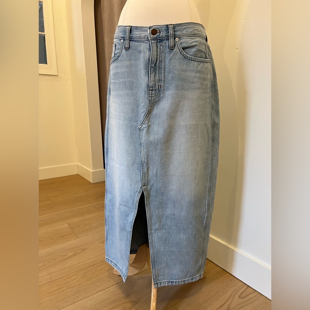 Madewell Long Denim Skirt